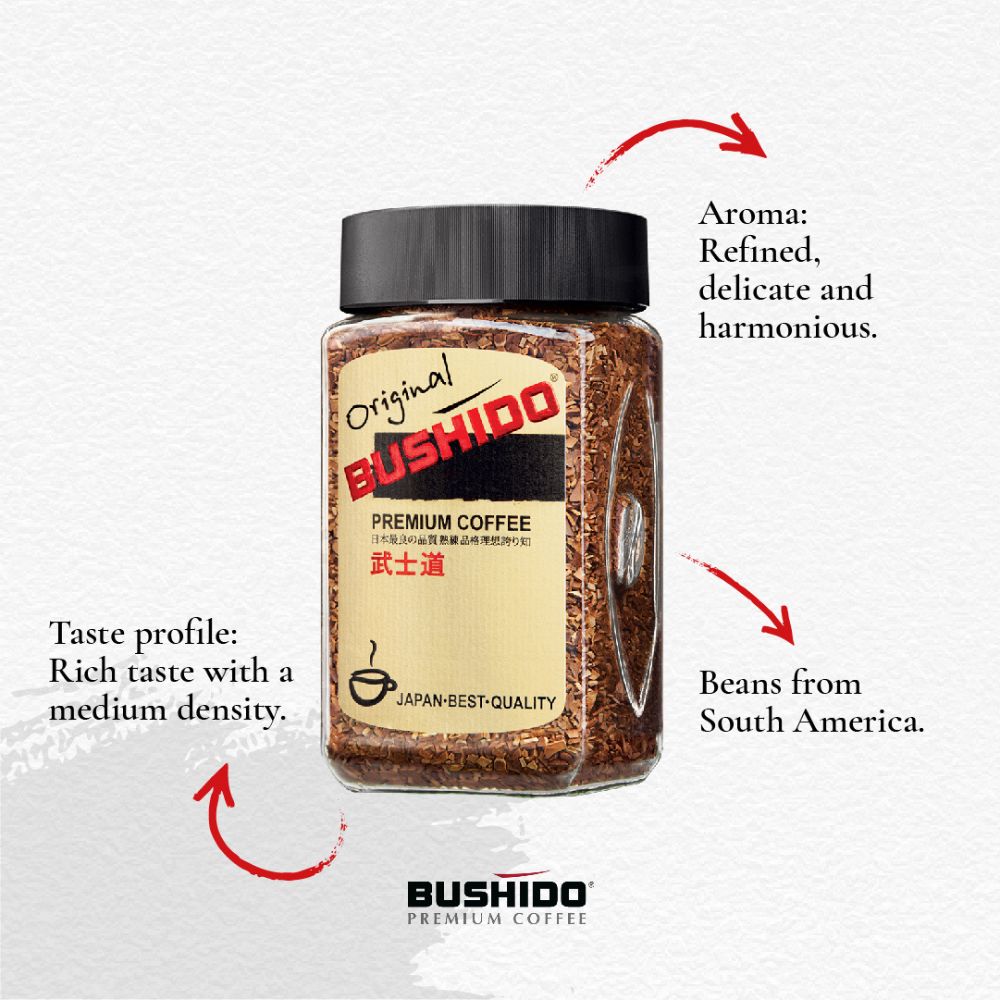 Bushido Original Instant Coffee 3.5oz/100g – Enjoy Better Coffee & Tea