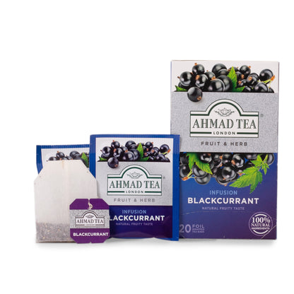 Ahmad Blackcurrant Herbal Infusion 20 foil tea bags