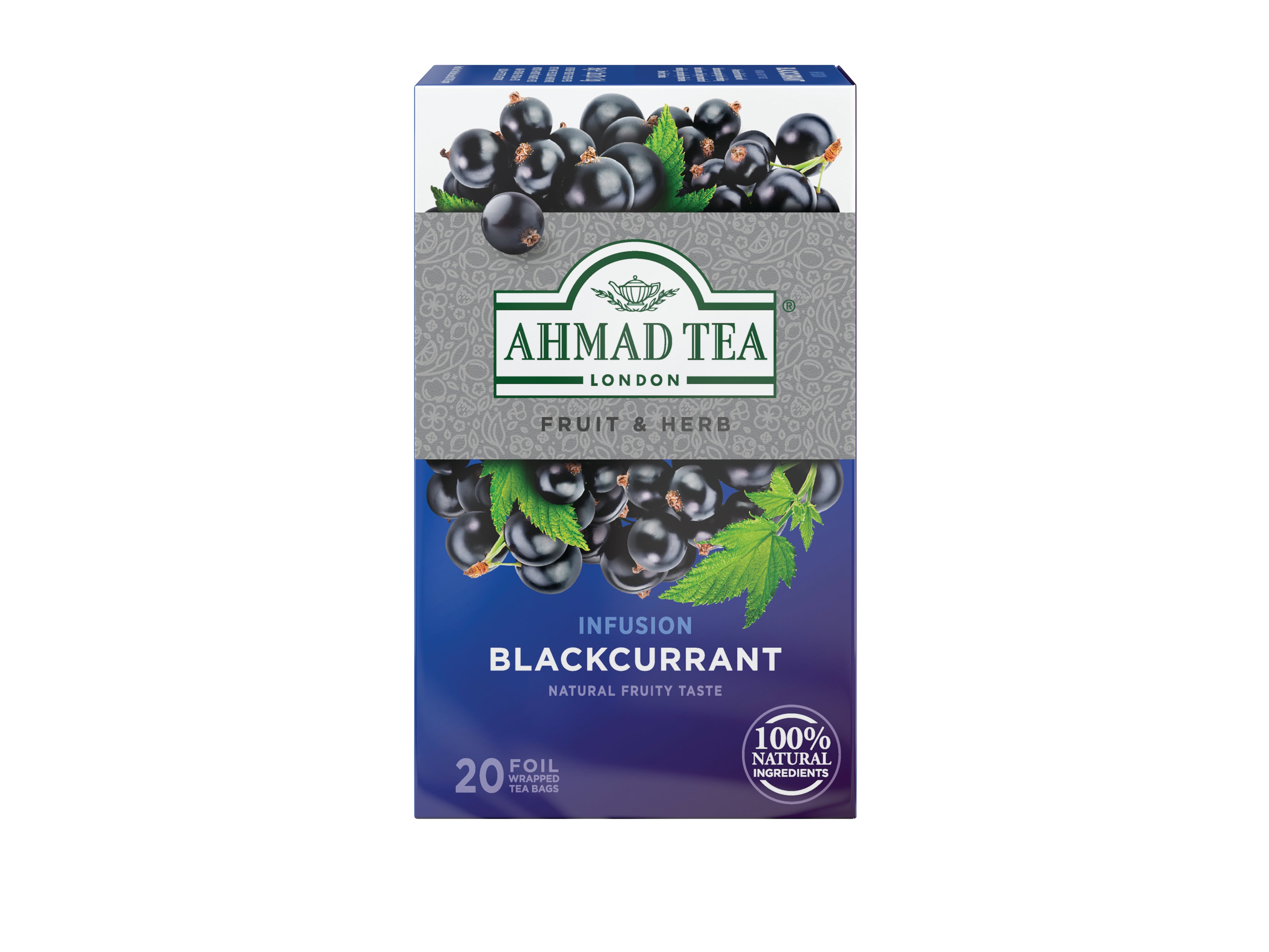 Ahmad Blackcurrant Herbal Infusion 20 foil tea bags