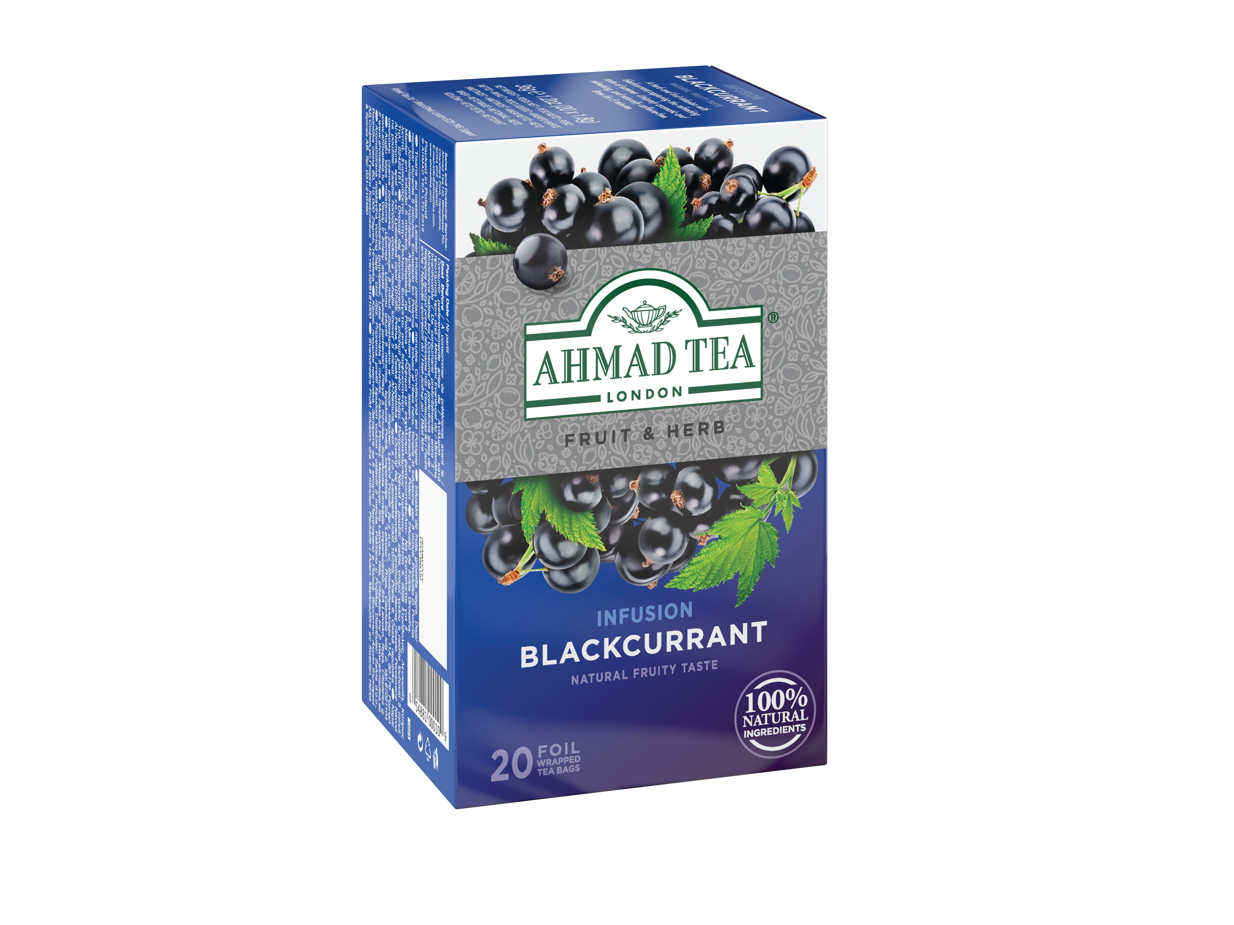 Ahmad Blackcurrant Herbal Infusion 20 foil tea bags