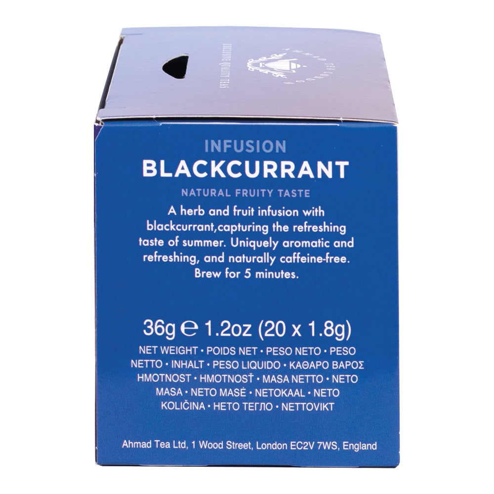 Ahmad Blackcurrant Herbal Infusion 20 foil tea bags