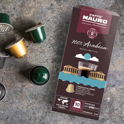 Caffe Mauro 100% Arabica Nespresso Coffee Capsules 10ct