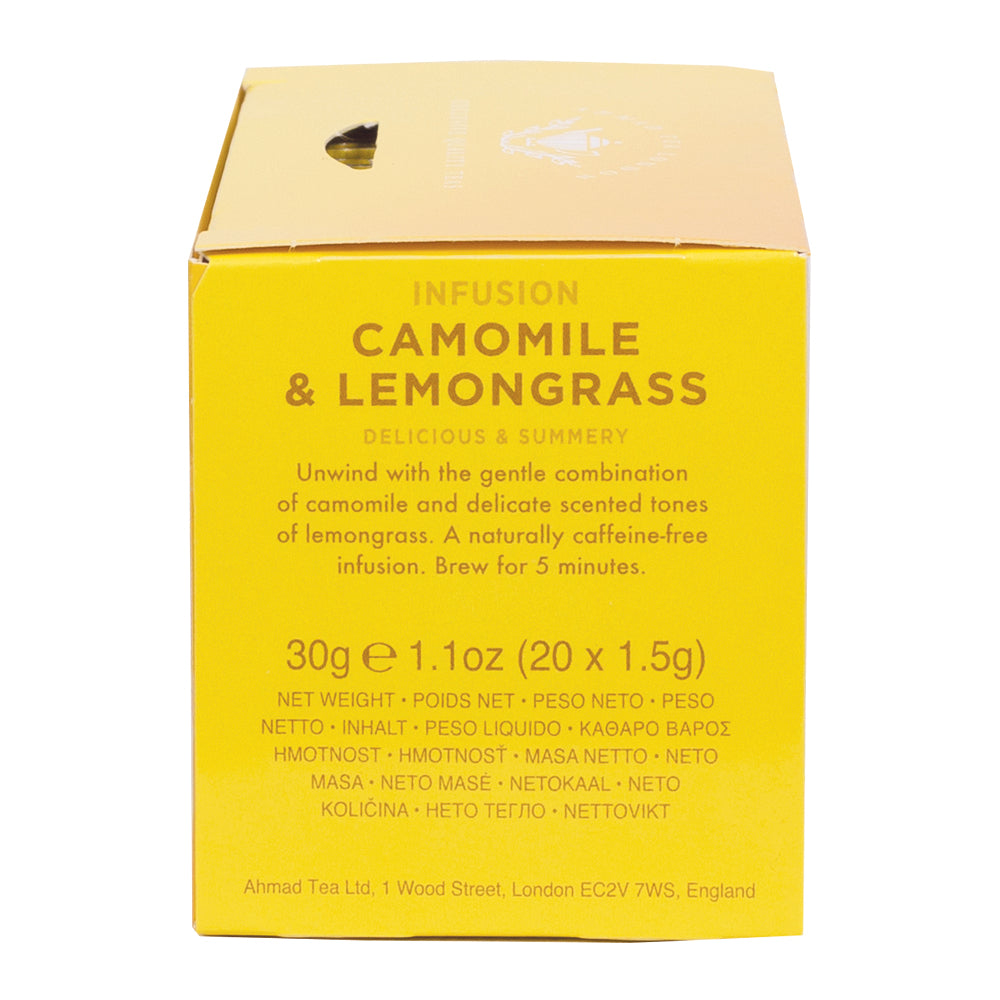 Ahmad Camomile & Lemongrass Herbal Infusion 20 foil tea bags