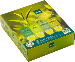 Clearance - Dilmah Ceylon Green Tea Gift Box 40 foil tea bags