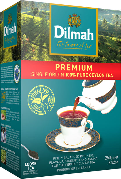 Dilmah Premium Ceylon Loose Leaf Black Tea 8.8oz/250g - Clearance