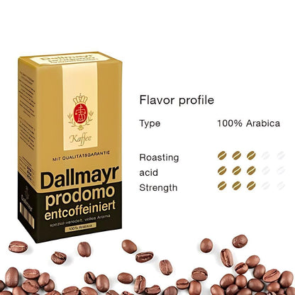 Dallmayr Decaffeinated Ground Coffee 17.6oz/500g