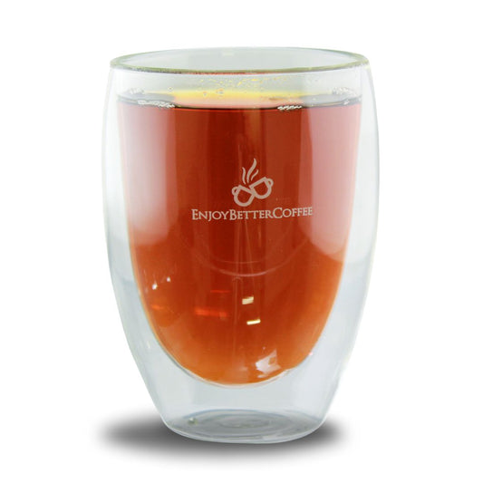 Enjoy Better Coffee Logo Double-Walled Glass Cup 11.8oz/350ml