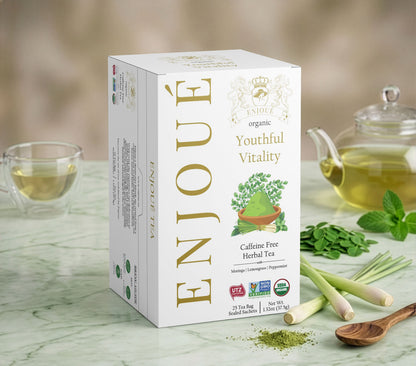 Enjoue Organic Youthful Vitality Herbal Tea 25ct