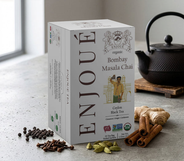 Enjoue Organic Bombay Masala Chai Black Tea 25 tea bags
