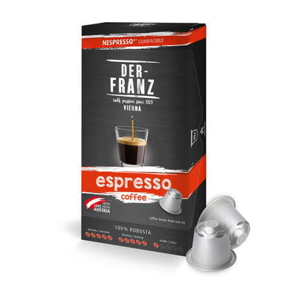 Clearance - Der Franz Espresso Nespresso Capsules 10ct