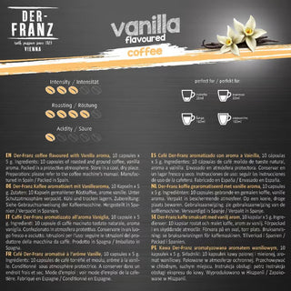 Der Franz Vanilla Flavored Coffee Nespresso Capsules 10ct