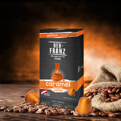 Der Franz Caramel Flavored Coffee Nespresso Capsules 10ct