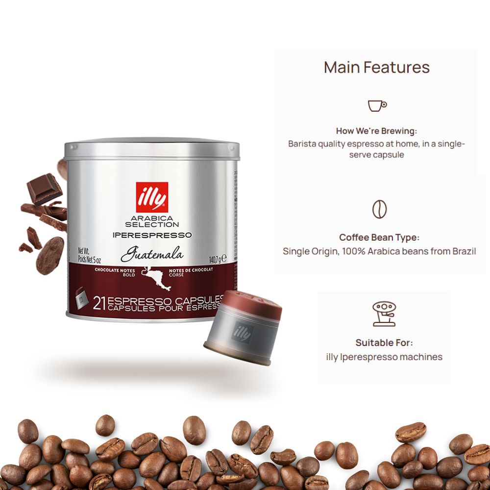 Clearance - illy Arabica Selection Guatemala Iperespresso Capsules 21ct