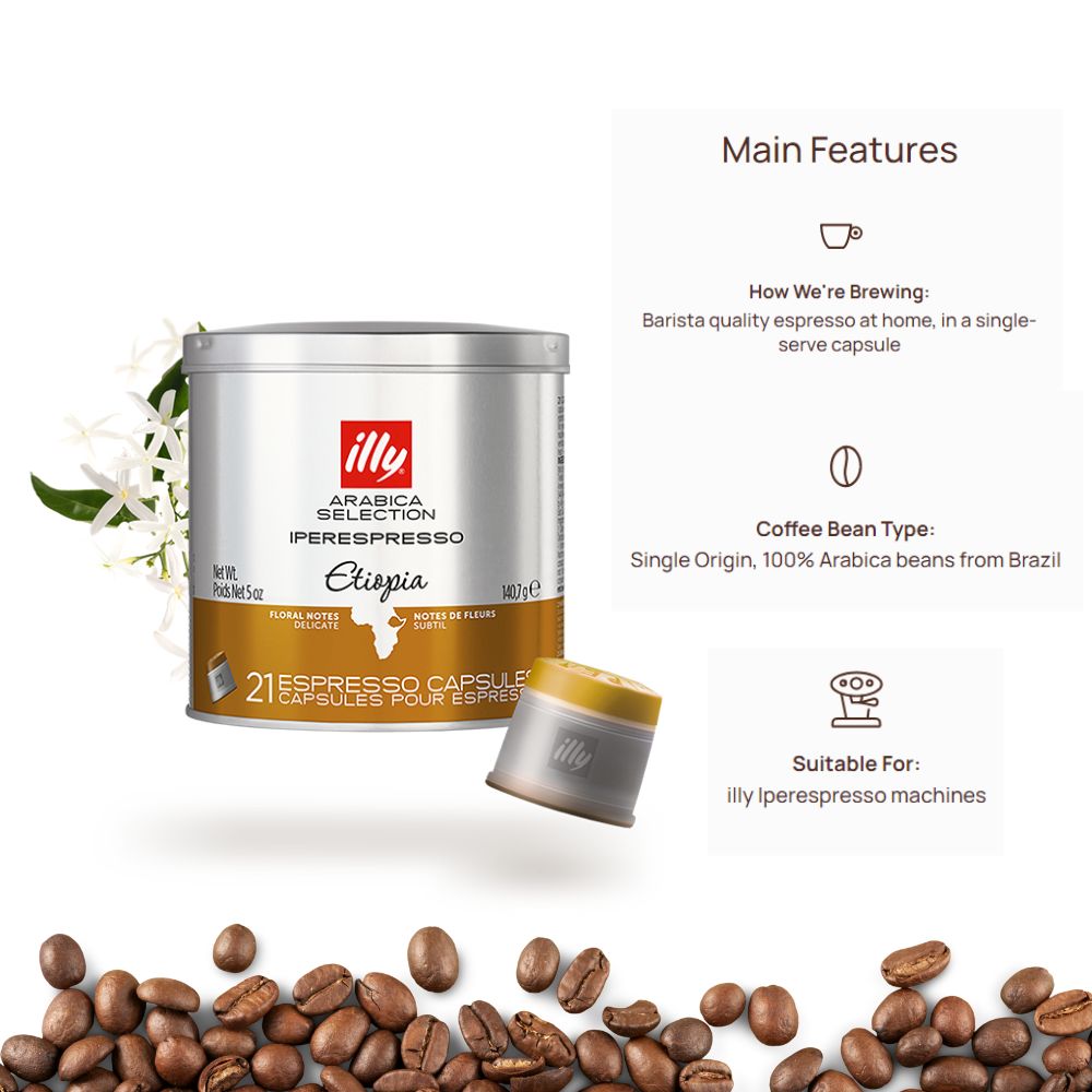 Clearance - illy Arabica Selection Etiopia Iperespresso Capsules 21ct