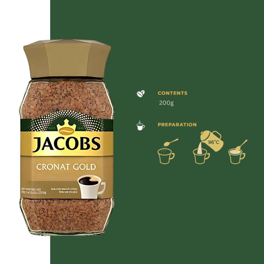 Scratch & Dent - Jacobs Cronat Gold Instant Coffee 7oz/200g