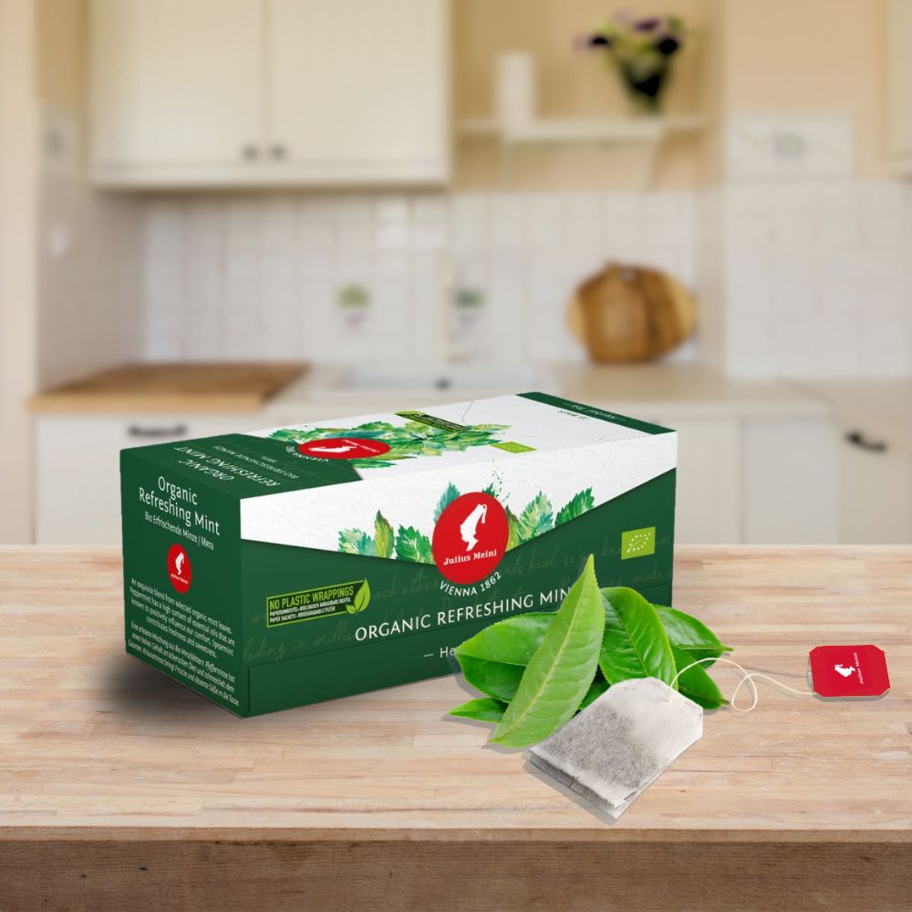 Julius Meinl Organic Refreshing Mint Herbal Tea Bags 25ct