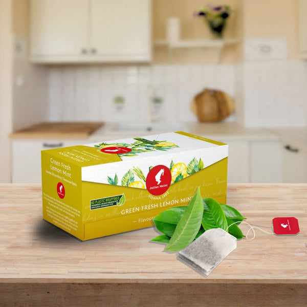 Julius Meinl Fresh Lemon Mint Green Tea Bags 25ct