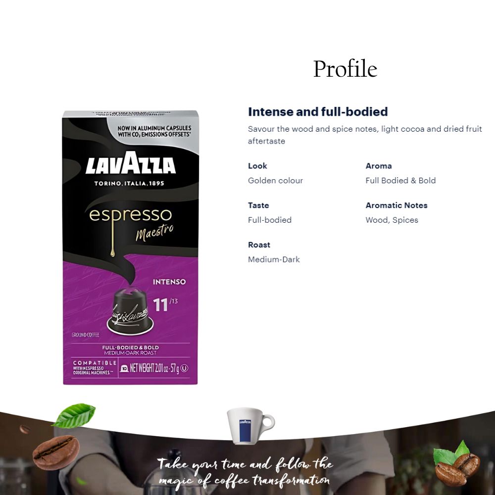 Lavazza Espresso Intenso Nespresso Capsules 10ct