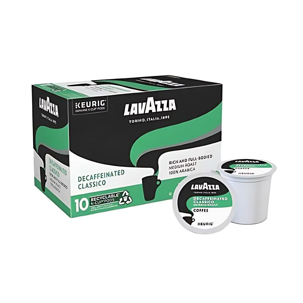 Lavazza Decaffeinated Classico Coffee Keurig K-Cup Pods 10ct