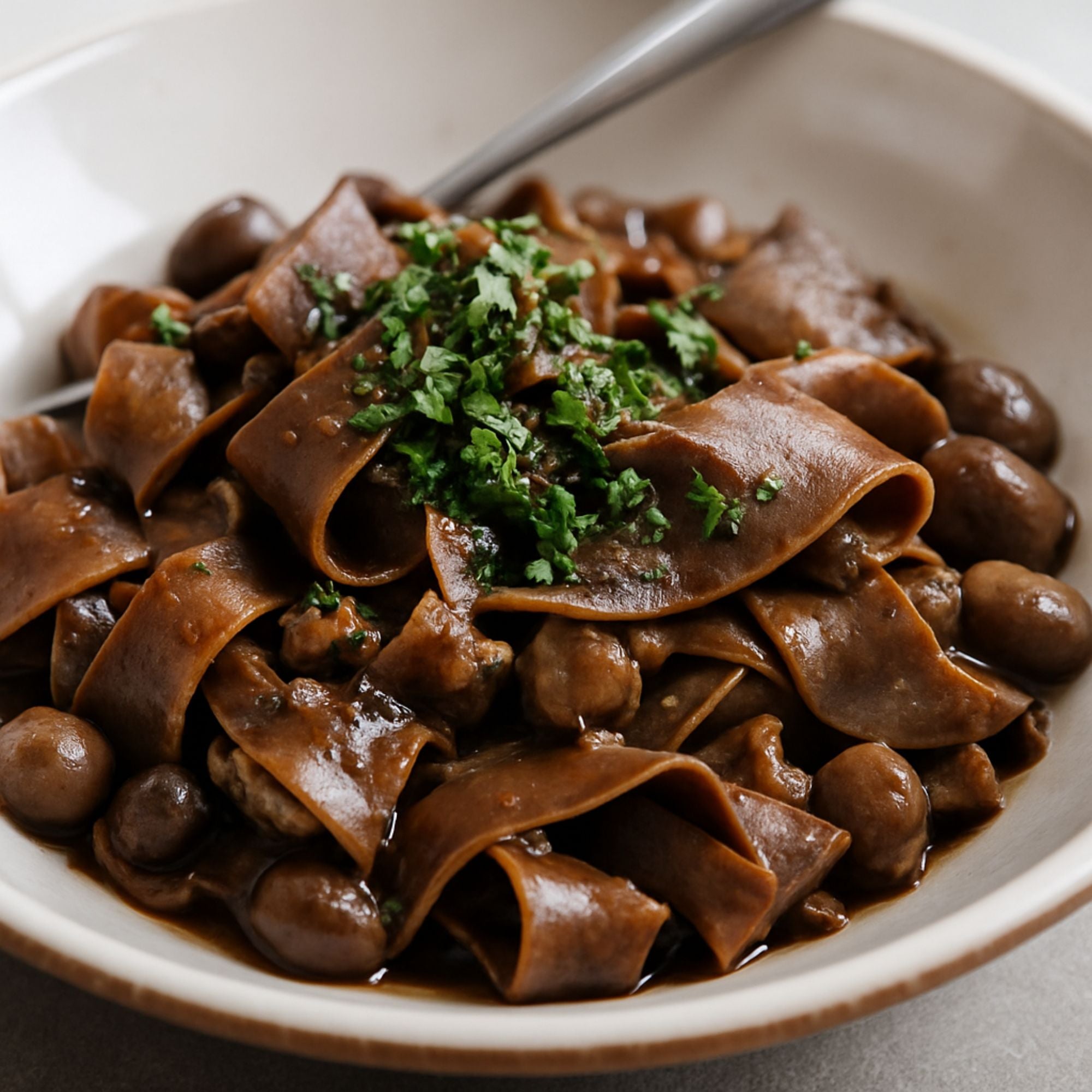 Antichi Poderi Toscani Egg and Mushroom Straccetti Pasta 8.8oz/250g