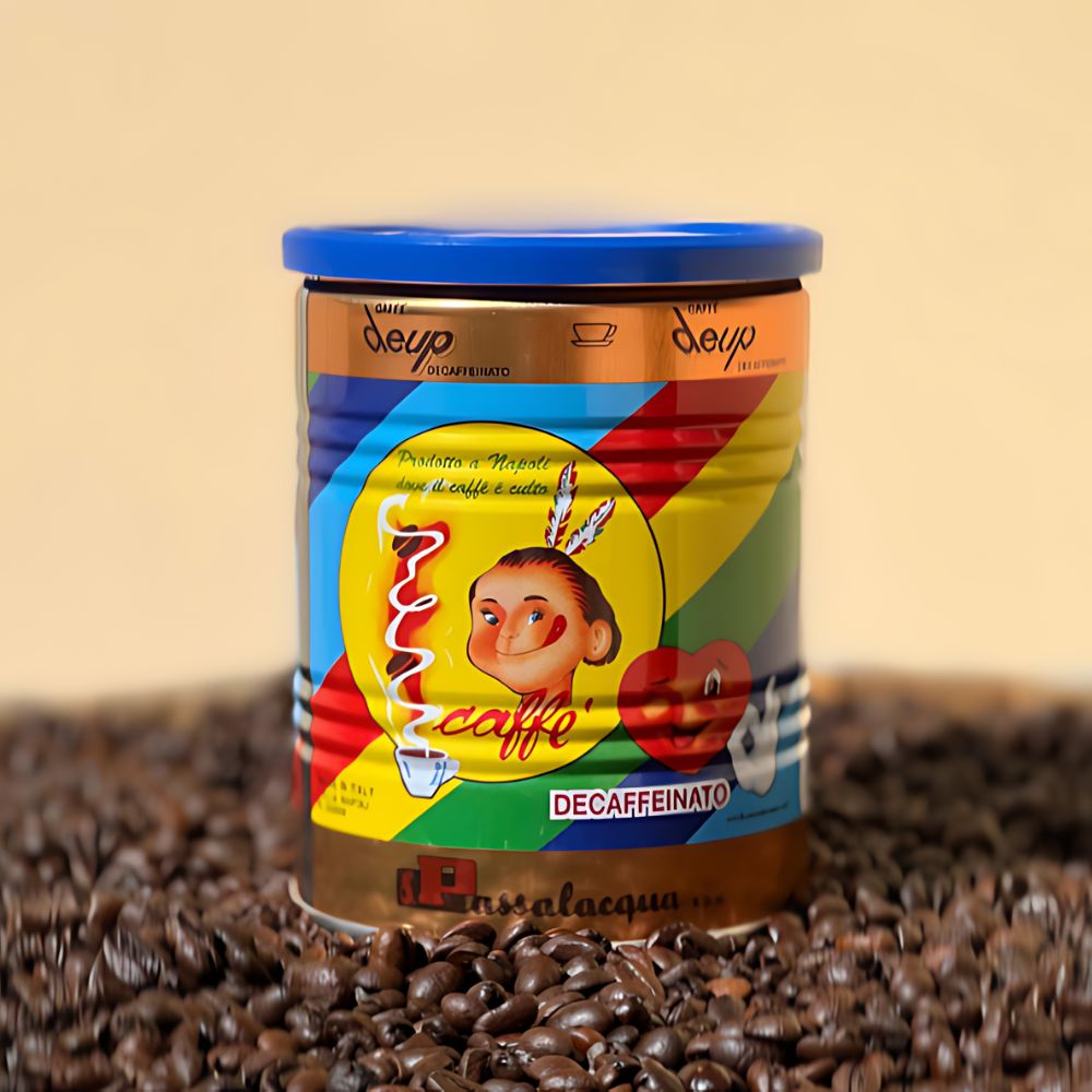 Clearance - Passalacqua Deup Decaffeinated Ground Coffee in Tin 8.8oz/250g