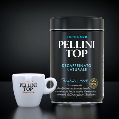 Clearance - Pellini Top Decaffeinated Ground Coffee in a Can 8.8oz/250g