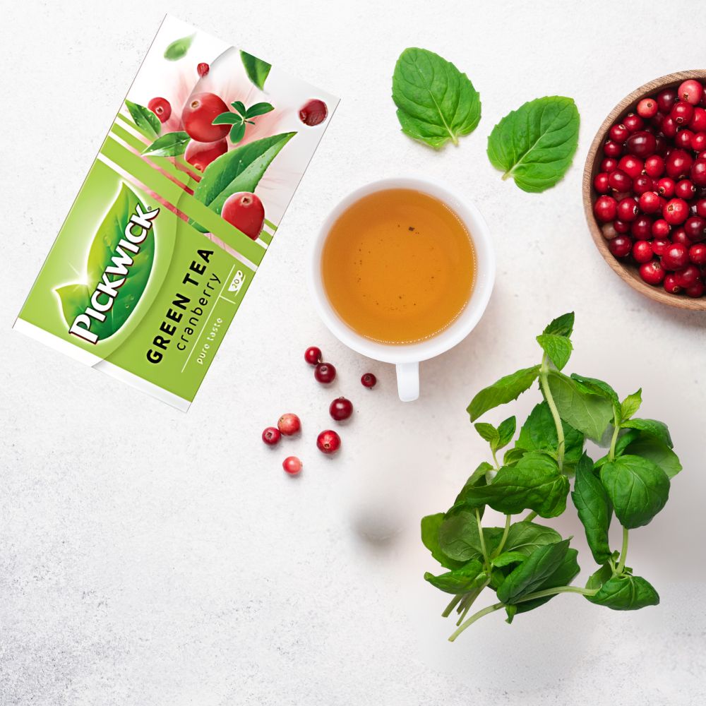 Pickwick Green Tea with Cranberry 20 tea bags