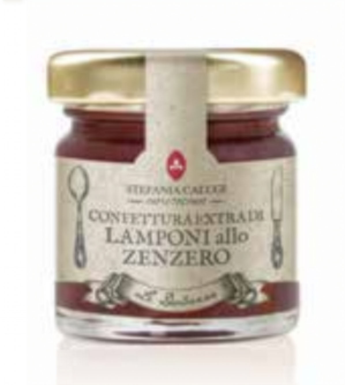 Stefania Calugi Vegan Extra Raspberry & Ginger Jam 1.41oz/40g