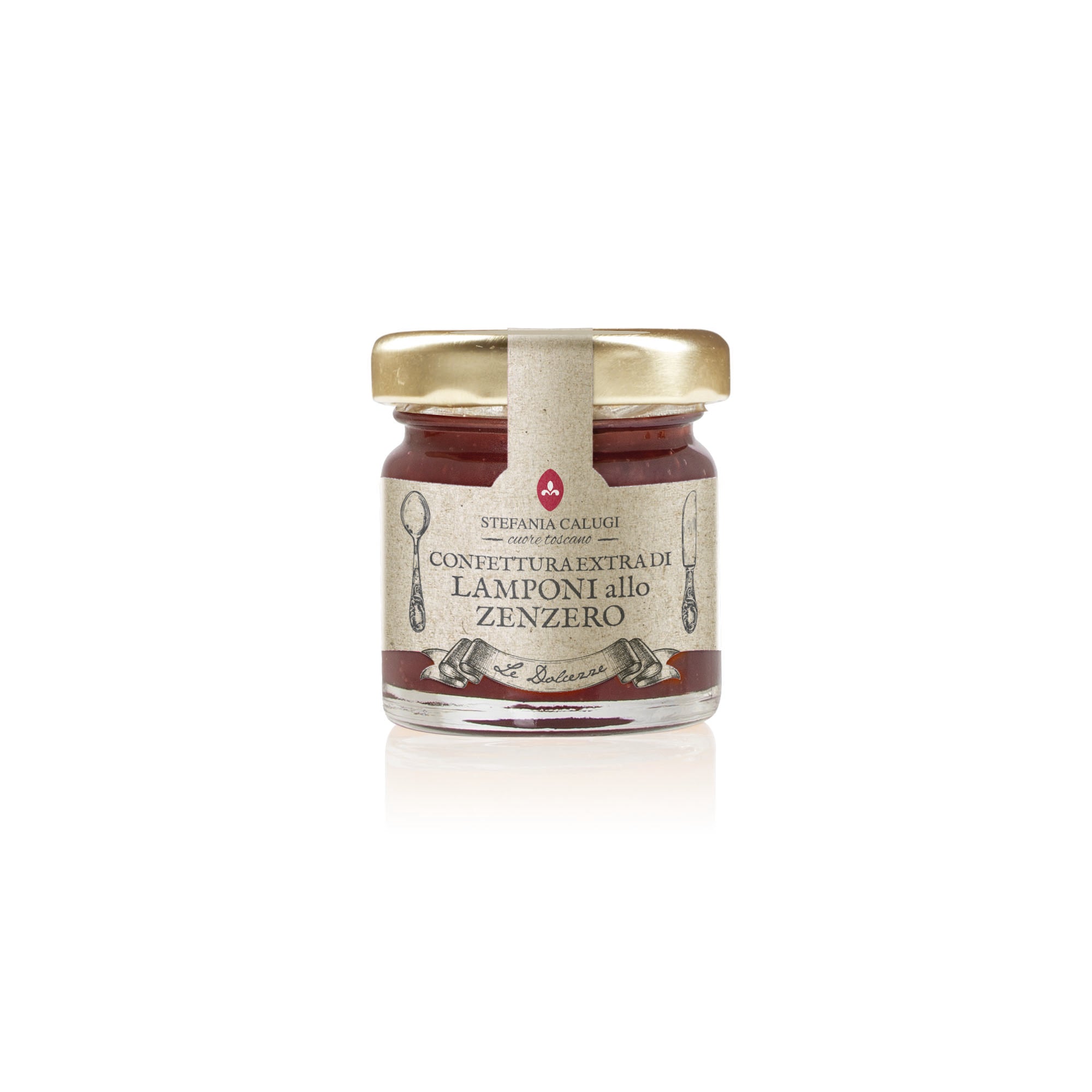 Stefania Calugi Vegan Extra Raspberry & Ginger Jam 1.41oz/40g