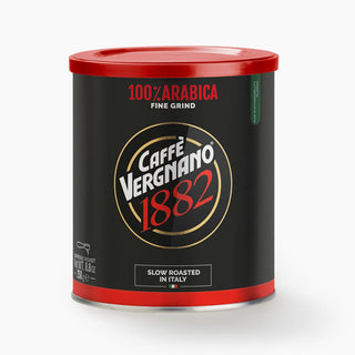 Caffe Vergnano 100% Arabica Espresso Fine Grind Coffee in Can 8.8oz/250g