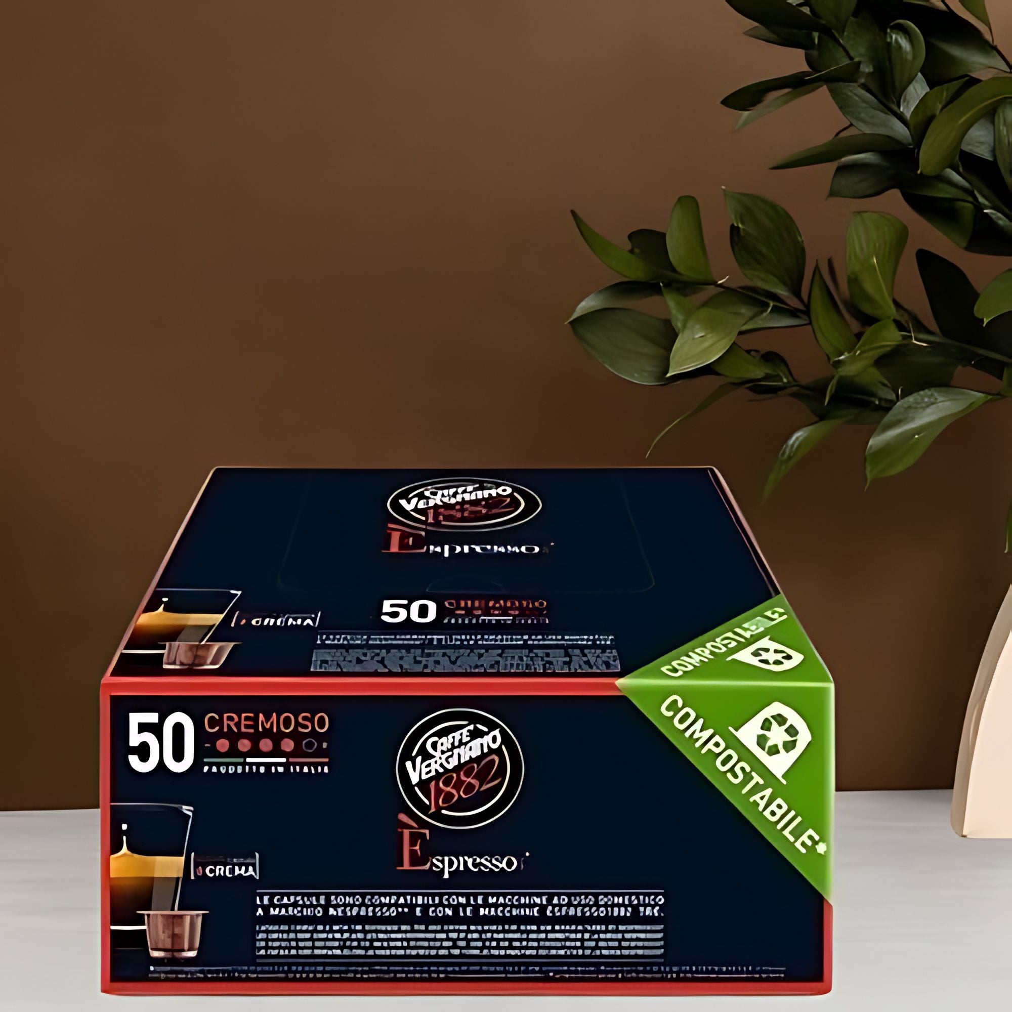 Caffe Vergnano Cremoso Coffee Nespresso Capsules 50ct