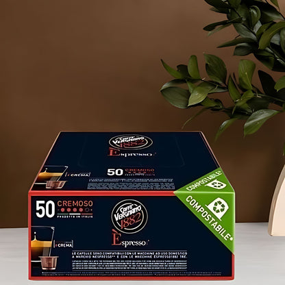 Caffe Vergnano Cremoso Coffee Nespresso Capsules 50ct