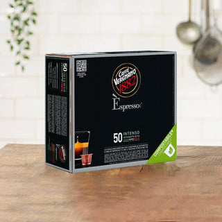 Caffe Vergnano Intenso Coffee Nespresso Capsules 50ct