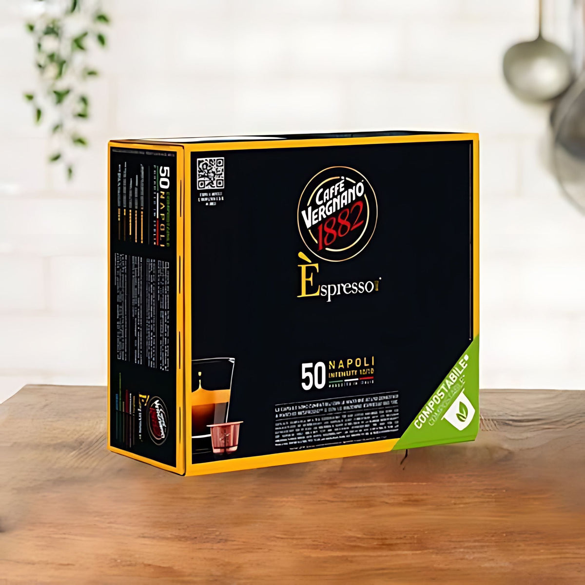 Caffe Vergnano Napoli Coffee Nespresso Capsules 50ct - Clearance